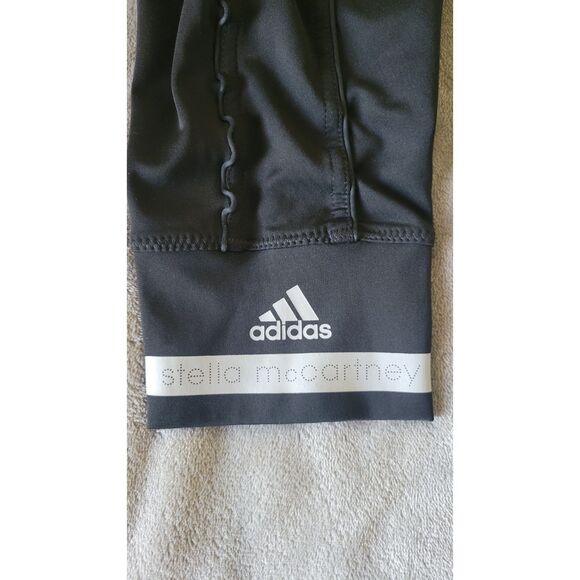 Adidas x Stella McCartney Black Crop Capri Running Leggings - Picture 6 of 7